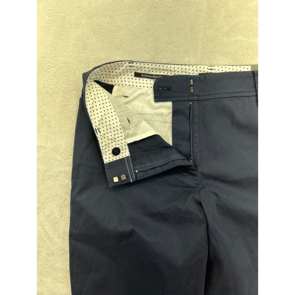 Talbots Perfect Short Womens 6 Navy Blue Cotton Stretch 6" Bermuda NWT - Picture 4 of 8